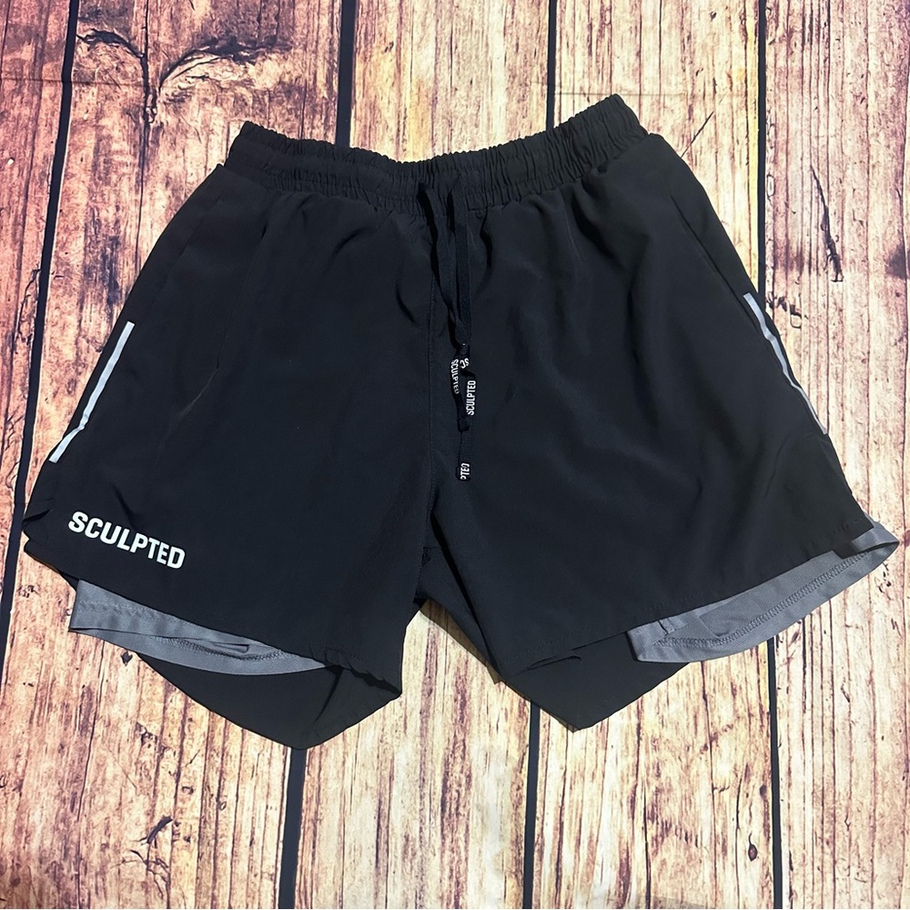 Sculpted Platho 2.0 Lined Training Shorts in Black